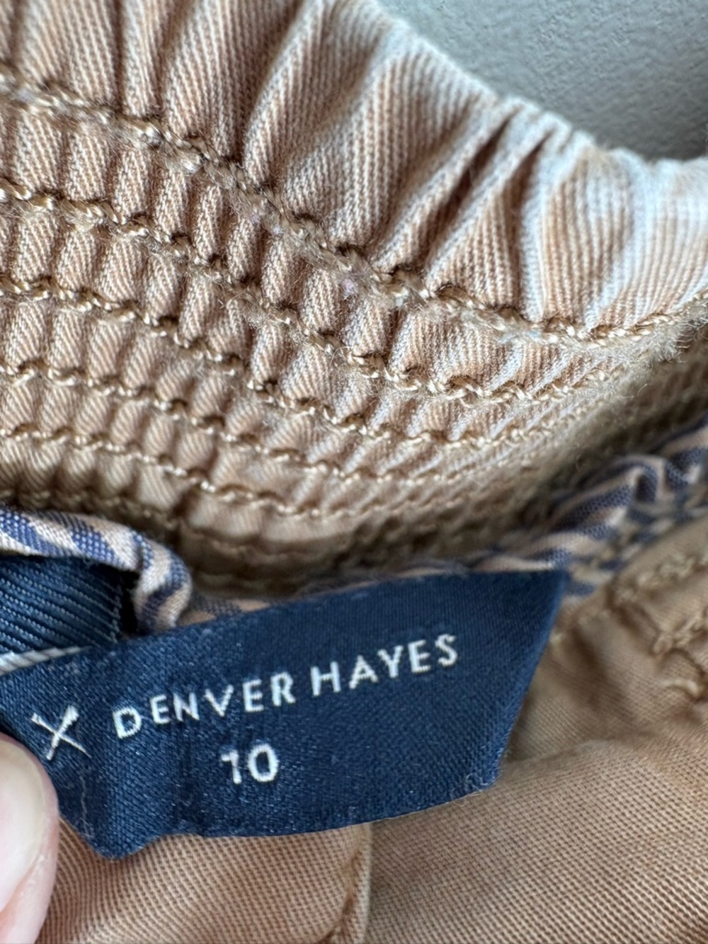 Denver Hayes Cotton Joggers in Brown Tan 10 - Picture 8 of 11